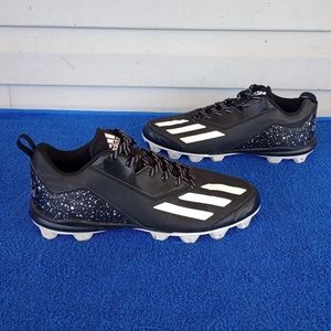 Adidas Cleats Black and White SPG 753-001 Mens Size 11